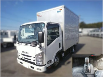 いすゞ トラック　エルフ（アルミバン） 標準10尺 / 積載2,000kg / 2,990cc / AT